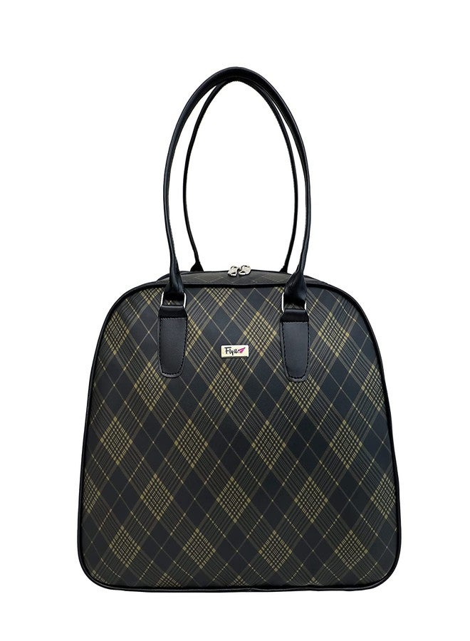 Concepta Faux Leather Weekender Shoulder Duffel Bag, Multicolor - Image 1